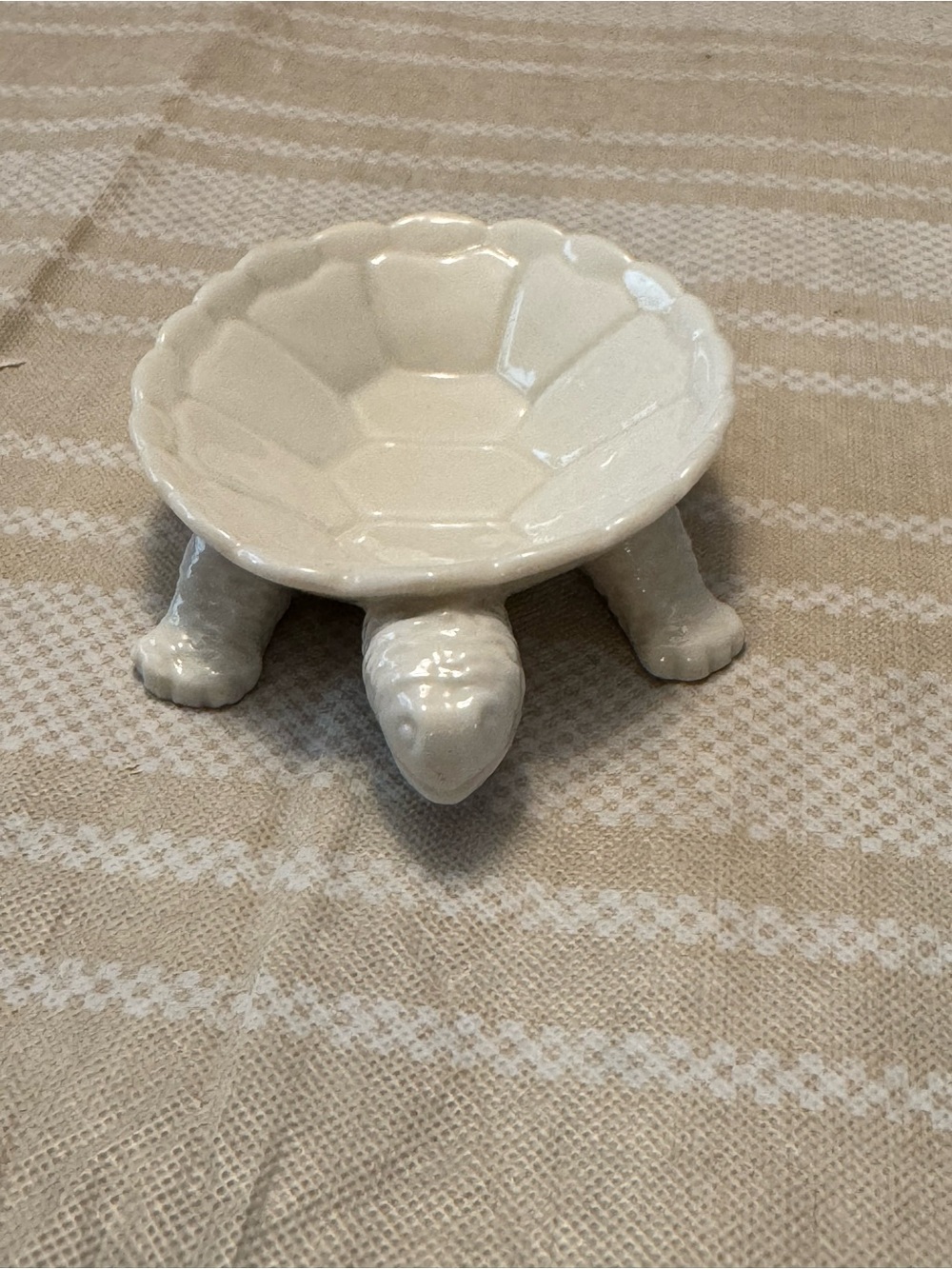 White Turtle Trinket Dish